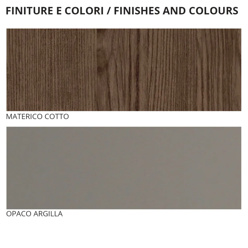 Complete Bedroom with 5 Elements in Modern Style Made in Italy - Savanna Viadurini