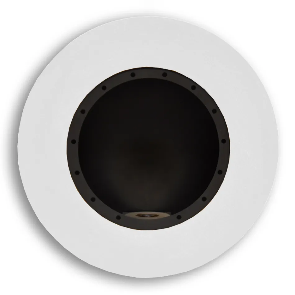 Round Design Wall Bioethanol Fireplace in Painted Steel - Trenton Viadurini