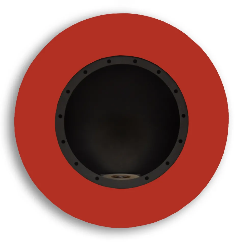 Round Design Wall Bioethanol Fireplace in Painted Steel - Trenton Viadurini