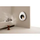 Wall Bioethanol Fireplace in Oval Design Painted Steel - Guiscard Viadurini