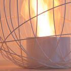 Fireplace Bioethanol table / ground steel shaped like a sphere Henry Viadurini