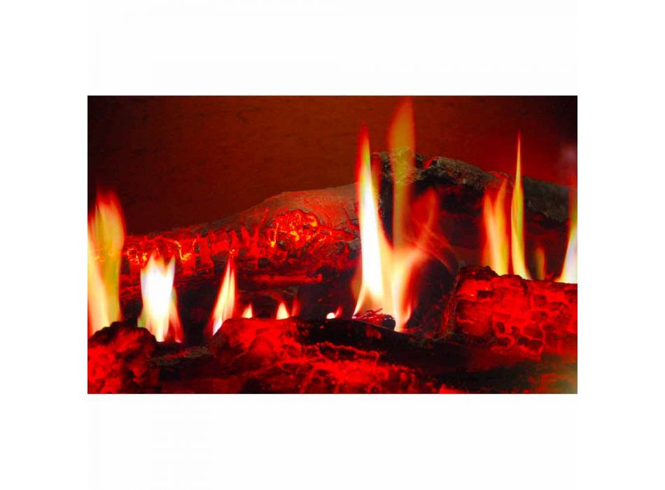 Electric Fireplace Insert High definiton Screen Edimburgh Double Viadurini