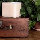 Handcrafted Modern Wax Square Candle Made in Italy - Mondeo Viadurini