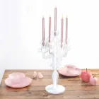 Classic medium design candelabra, 5 arms in Aragon plexiglass Viadurini