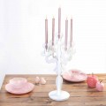 Classic design medium candle-holder, 5 arms in plexiglass, Aragona