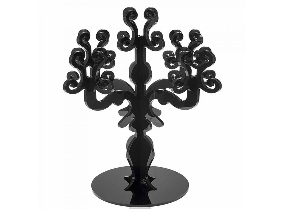 Tall design renaissance candelabra, 5 arms in Aragon plexiglass Viadurini