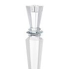 Italian Luxury Design Precious Crystal Candlestick 2 Heights - Mercedes Viadurini