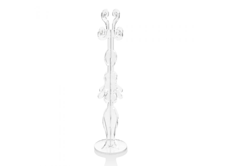 2 Pieces Recyclable Transparent White or Smoked Plexiglass Candlestick - Elea