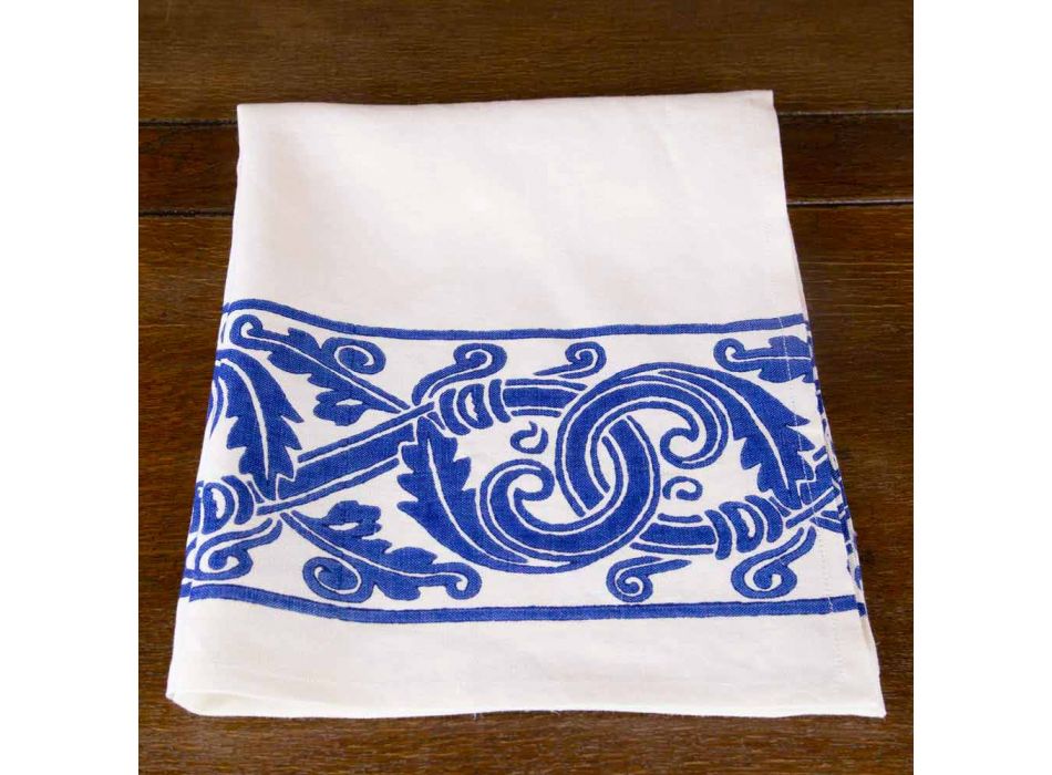 Printed Craft Dishcloth Unique Piece Made in Italy