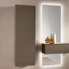 Lacquered Melamine Coat Rack with MDF Door and Internal Shelf - Lunis Viadurini