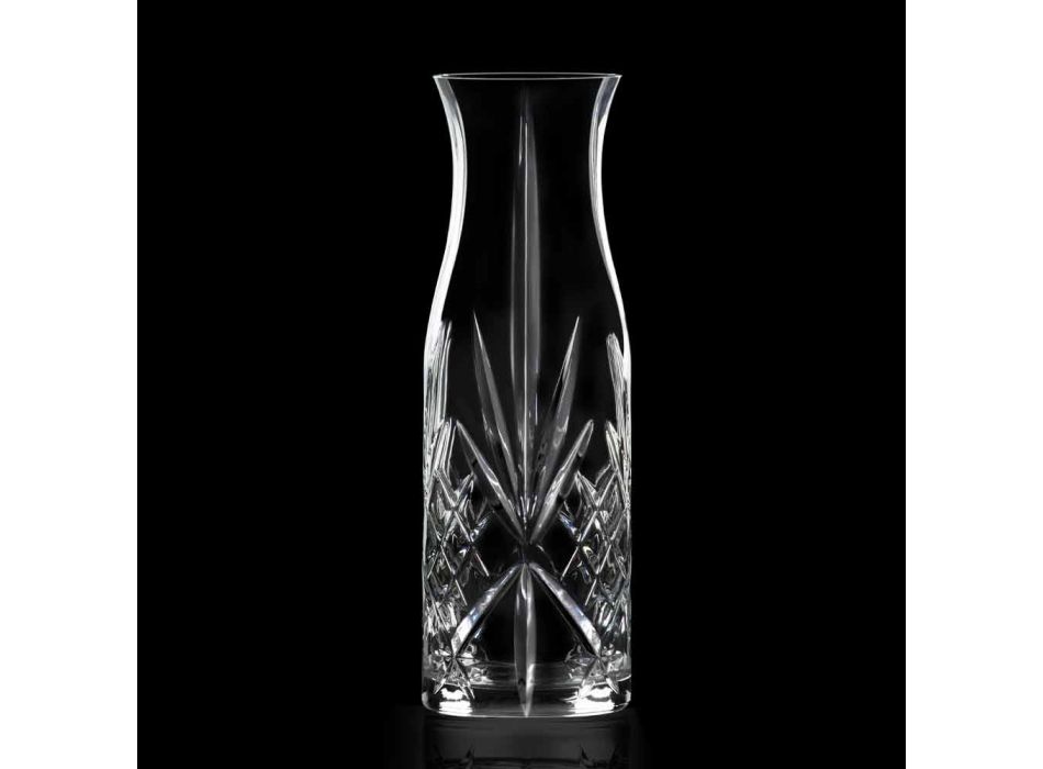 Vintage Design Eco Crystal Water or Wine Jug 4 Pieces - Cantabile Viadurini