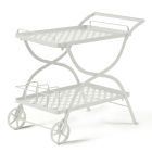 Garden Trolley in Galvanized Steel Made in Italy - Selvaggia Viadurini
