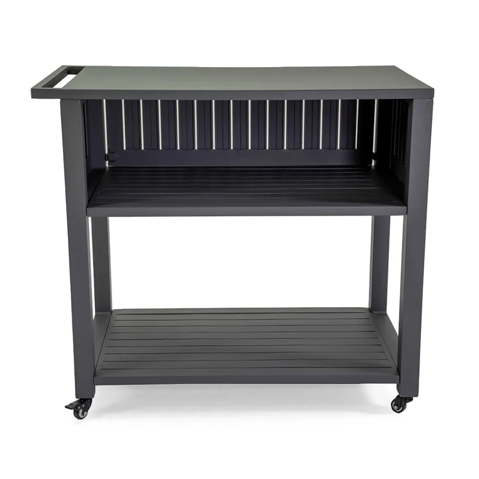 Outdoor Trolley in Painted Aluminum with Different Finishes - Hotel Viadurini