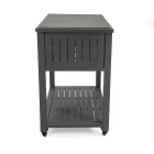 Outdoor Trolley in Painted Aluminum with Different Finishes - Hotel Viadurini