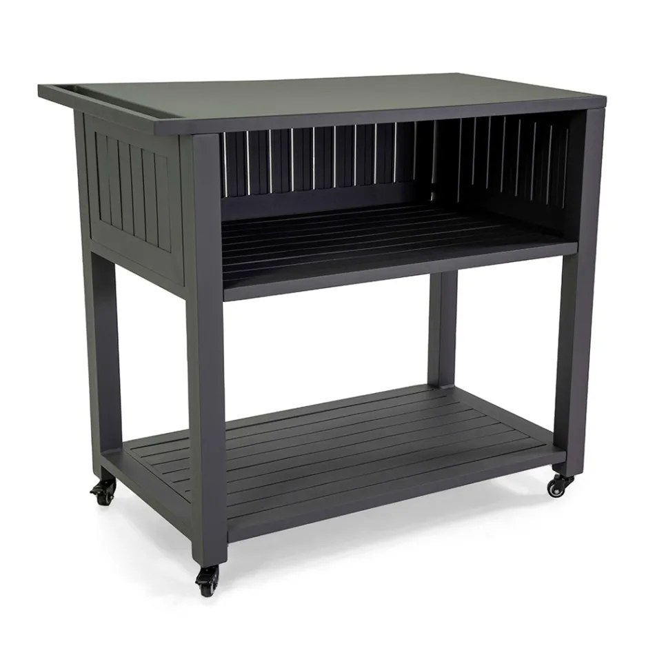 Outdoor Trolley in Painted Aluminum with Different Finishes - Hotel Viadurini