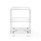 Object Cart with Plexiglass Wheels Made in Italy - Rudolf Viadurini