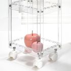 Plexiglass Food Trolley with Shelves Made in Italy - Galatius Viadurini