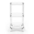 Food Trolley in Transparent Plexiglass Made in Italy - Galatius