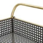 Gold Food Trolley with Iron Structure and 3 Shelves - Elegant Viadurini