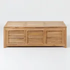 Garden Chest Made of Natural Teak - Hide Viadurini