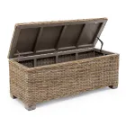 Outdoor chest in natural fiber of Kubù - Nogitsune Viadurini