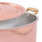 Oval Hand Tinned Copper Casserole for Oven and Lid 27x20 cm - Mariag Viadurini