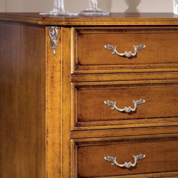Classic Bedroom Chest of 4 Drawers Made in Italy - Richard