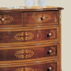 Classic Wooden Bedroom Chest of Drawers Made in Italy - Katerine Viadurini