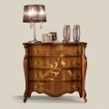 Inlaid Wood Bedroom Chest of Drawers Made in Italy - Ottaviano