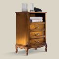 Classic Wooden Chest of 3 Drawers and Compartment Made in Italy - Richard