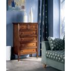 Chest of drawers with 4 large drawers and 2 small drawers Made in Italy - Baal Viadurini