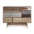 Ethnic Chest of Drawers in Recycled Mango Wood and Acacia Homemotion - Auriel Viadurini