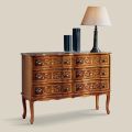 Classic Style Chest of Drawers in Wood with 6 Drawers Made in Italy - Elegant