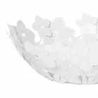 Centerpiece with Flowers in Mud Iron, White or Blue - Marken Viadurini