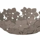 Centerpiece with Flowers in Mud Iron, White or Blue - Marken Viadurini