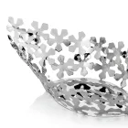Silver Metal Design Centerpiece with Luxury Flower Decorations - Megghy Viadurini