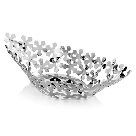 Silver Metal Design Centerpiece with Luxury Flower Decorations - Megghy Viadurini