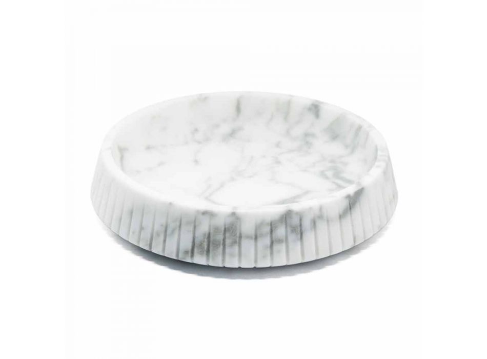 White Carrara Marble Design Centerpiece Made in Italy - Bryan Viadurini