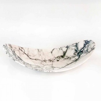 Centerpiece in Paonazzo Marble of Made in Italy Design - Libeccio