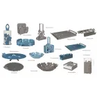 Modern Centerpiece with Flowers in Fine Iron Made in Italy - Marken Viadurini