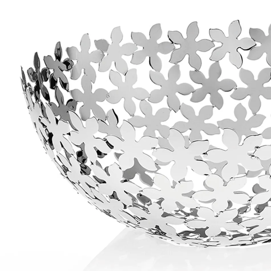 Silver Metal Semisphere Centerpiece Luxury Flower Decorations - Terraceo Viadurini
