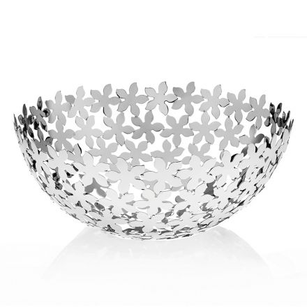 Silver Metal Semisphere Centerpiece Luxury Flower Decorations - Terraceo Viadurini