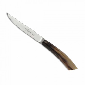 Block in Olive Wood with 6 Steak Knives Made in Italy - Block