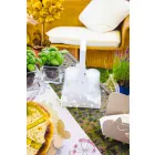 Modern Design Floral Iron Cup Holder Basket Made in Italy - Marken Viadurini