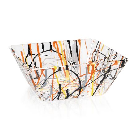 Basket Plexiglass Multicolor Design Made in Italy - Multibread Viadurini