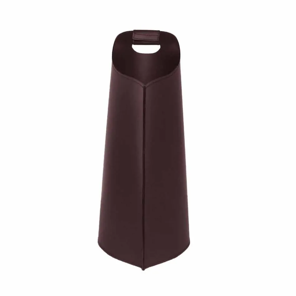 Internal leather pellet basket 15 Kg of Sapel design Viadurini