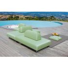 Outdoor Design Chaise Longue in Metal and Fabric Made in Italy - Selia Viadurini