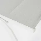 Outdoor Chaise Longue in Textilene and Aluminum with Wheels, 4 Pieces - Babilonia Viadurini