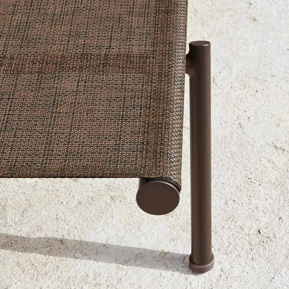 Garden Chaise Longue Aluminum and Technical Fabric - Bahia by Varaschin Viadurini