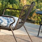 Garden Chaise Longue in Colored Metal Made in Italy - Vikas Viadurini